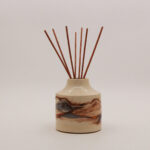 Midnight Horizon handmade ceramic reed diffuser with reeds