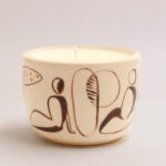 The Quiet Mind handmade ceramic candle holder with scented candle