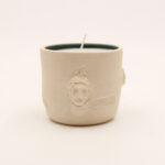 Close view of The Wonderstruck artisan ceramic candle holder